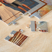 ファミリービーチバケーションフォト ジグソーパズル (側面)