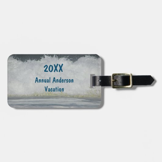 ファミリービーチバケーション海フォトサマー懇親会 ラゲッジタグ (正面横)