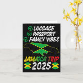 ファミリービーブジャマイカファミリートリップ2025ジャマイカバカ カード (黄色い花)