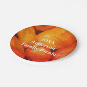 ファミリーピクニックオレンジモザイクチリピーパーズ懇親会 ペーパープレート (アングル)