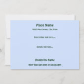 ファミリーピクニックパークランドスケープ招待状 招待状 (裏面)