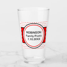 ファミリーピクニックレッド水玉模様