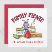 ファミリーピクニック懇親会追加文字 ノートカード (正面/裏面)