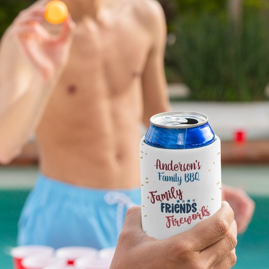 ファミリーピクニック7月4日バックヤードBBQ 缶クーラー