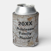 ファミリーピクニ素朴ックツリー樹皮フォトキープサケ 缶クーラー (缶正面)