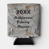ファミリーピクニ素朴ックツリー樹皮フォトキープサケ 缶クーラー (正面)