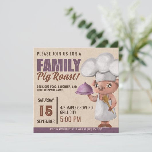 ファミリーピグローストピットマスターシェフ 招待状 (スタンド正面)