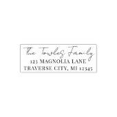 ファミリーファンシー差出人住所 セルフインキングスタンプ (デザイン)