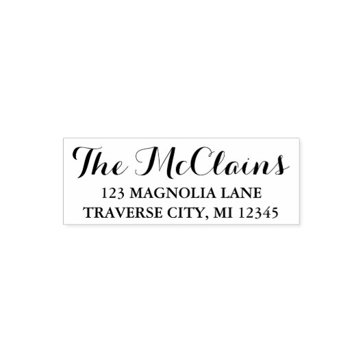 ファミリーファンシー差出人住所 セルフインキングスタンプ (デザイン)