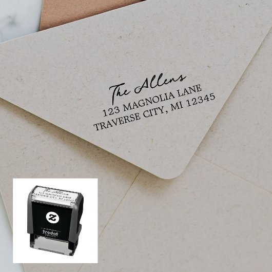 ファミリーファンシー差出人住所 セルフインキングスタンプ