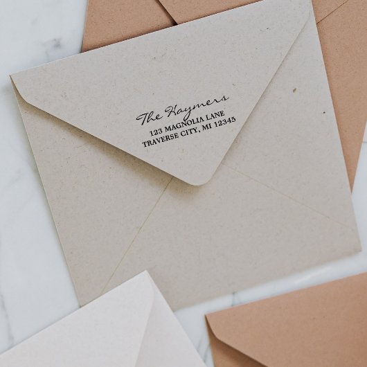 ファミリーファンシー差出人住所 セルフインキングスタンプ