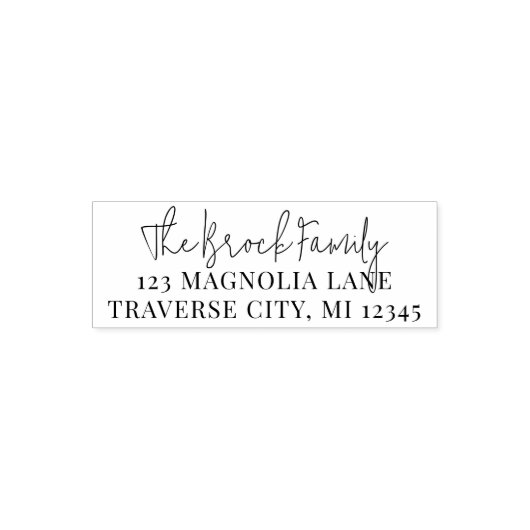 ファミリーファンシー差出人住所 セルフインキングスタンプ (デザイン)