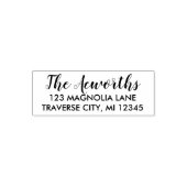 ファミリーファンシー差出人住所 セルフインキングスタンプ (デザイン)