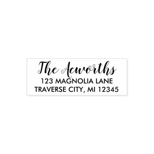 ファミリーファンシー差出人住所 セルフインキングスタンプ (デザイン)