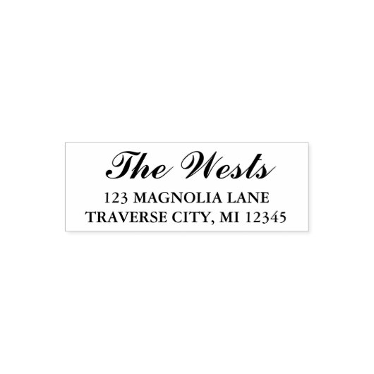 ファミリーファンシー差出人住所 セルフインキングスタンプ (デザイン)