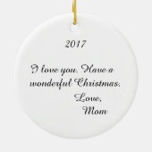 ファミリーファーストフローラデイジーチェーンガーカラフルデン セラミックオーナメント (裏面)