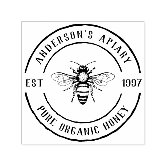 ファミリーファームア素朴ピラルハニースタンプ セルフインキングスタンプ (デザイン)