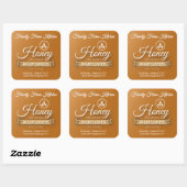 ファミリーファームキッチンアンバーハニージャー スクエアシール (シート)