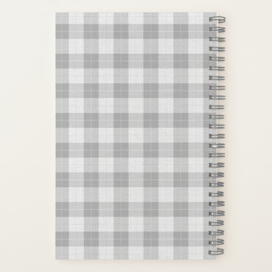 ファミリーファームハウストラクターホワイトプレイドレシピ ノートブック (裏面)