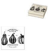 ファミリーファームパンプキンス素朴スケッチウッドアートスタンプ ラバースタンプ (押印)