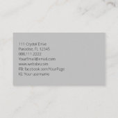 ファミリーファームフレッシュエッグズチキンオーガニックガーデニング 名刺 (裏面)