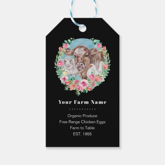 ファミリーファームホームステッドチキンカウマーケットガーデン ギフトタグ (正面)