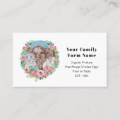 ファミリーファームホームステッドチキンカウマーケットガーデン 名刺 (正面)