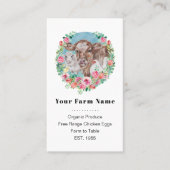 ファミリーファームホームステッドチキンカウマーケットガーデン 名刺 (正面)