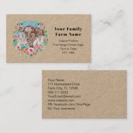 ファミリーファームホームステッドチキンカウマーケットガーデン 名刺