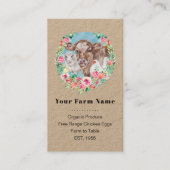 ファミリーファームホームステッドチキンカウマーケットガーデン 名刺 (正面)
