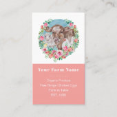 ファミリーファームホームステッドチキンガーデンカラーブロック 名刺 (正面)