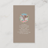 ファミリーファームホームステッドチキンガーデンカラーブロック 名刺 (裏面)