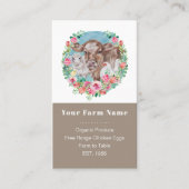 ファミリーファームホームステッドチキンガーデンカラーブロック 名刺 (正面)