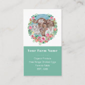 ファミリーファームホームステッドチキンガーデンカラーブロック 名刺 (正面)
