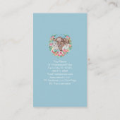 ファミリーファームホームステッドチキンガーデンカラーブロック 名刺 (裏面)