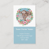 ファミリーファームホームステッドチキンガーデンカラーブロック 名刺 (正面)