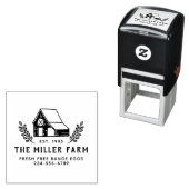 ファミリーファーム素朴チキンクープエッグカートン セルフインキングスタンプ (インサイチュ)