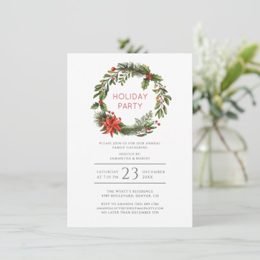 ファミリーフェスティバルクリスマスホリデー懇親会パーティー 招待状 (スタンド正面)