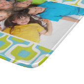 ファミリーフォトアクアライムホワイトミッドセンチュリーモダンレトロ カッティングボード (角)