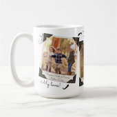 ファミリーフォトアルバムコラージュパーソナライズされた完全にかわいい コーヒーマグカップ (左)
