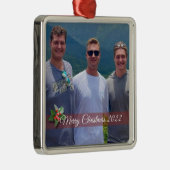 ファミリーフォトオーナメントスクエアメタルオーナメント メタルオーナメント (右)