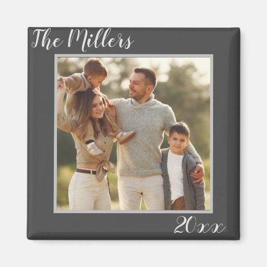 ファミリーフォトカスタム マグネット (正面)