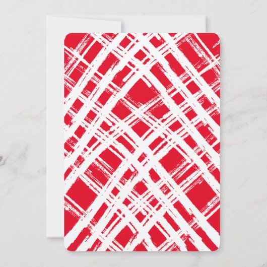 ファミリーフォトカードメリークリスマスアーチフレーム赤 案内状 (裏面)