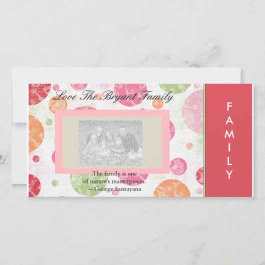 ファミリーフォトカード シーズンカード (正面)