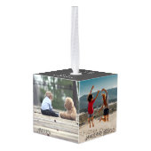 ファミリーフォトキューブ4フォトキューブオーナメント キューブオーナメント (裏面アングル)