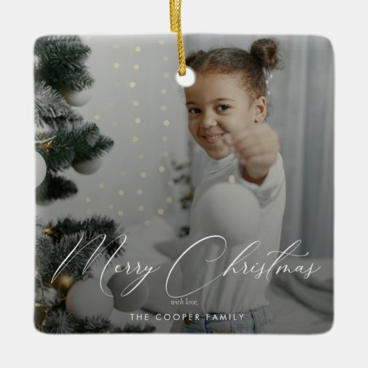 ファミリーフォトキープサセラミックオーナメント セラミックオーナメント (正面)