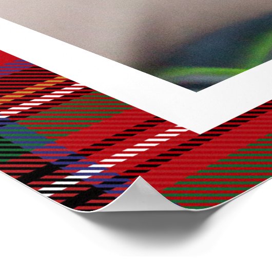 ファミリーフォトクランStewartタータンチェックKeepsake ポスター (角)