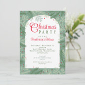 ファミリーフォトクリスマスパーティの招待状 シーズンカード (スタンド正面)