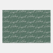 ファミリーフォトクリスマスホリデーラッピングP ラッピングペーパーシート (正面3)