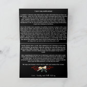 ファミリーフォトクリスマス金ゴールド幾何学模様 シーズンカード (内部)